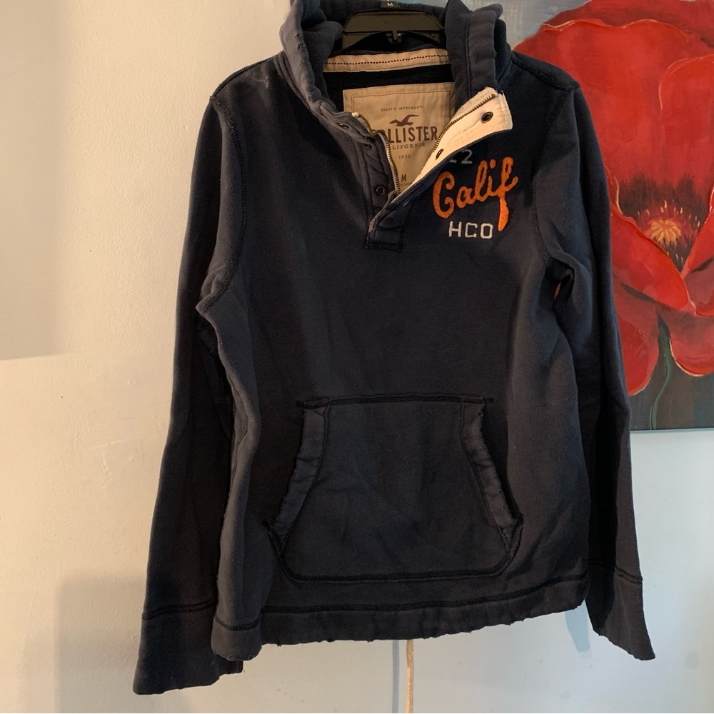 Hollister Navy Blue Men's Shirt